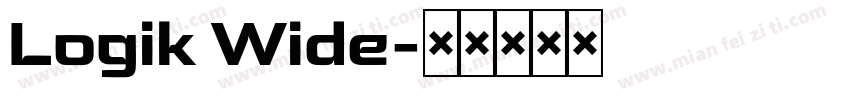 Logik Wide字体转换
